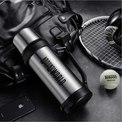 Thermos Bottle Stainless Steel Insulted Flask with Handle Press Button