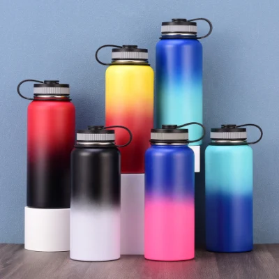 32oz 304 Double Wall Vacuum Insulated Sport Stainless Steel Water Bottle with OEM Custom Lid