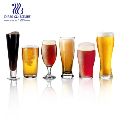 Wholesale Drinking Juice Beer Pint Glass Cup Customized Logo Clear Beer Glass Cup