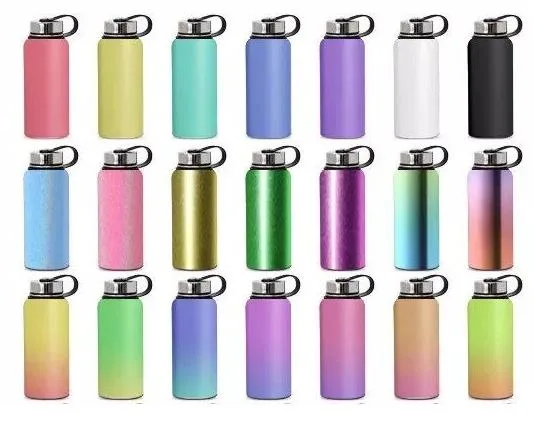 Portable Double Walled Vacuum Insulated Eco-Friendly Stainless Steel Sports Water Bottle Coffee Juice Flask for Keep Cold
