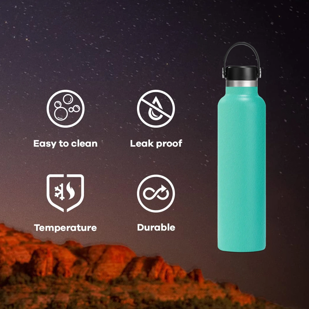 Sports Accessory Metal Stainless Steel Double Wall Insulation Thermos Water Bottle Vacuum Insulated Water Flask 40oz