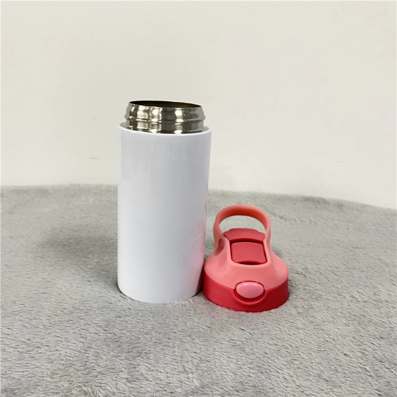 USA Warehouse Free Ship 12oz Stainless Steel Straight White Kids Sublimation Blanks Tumbler Water Bottle