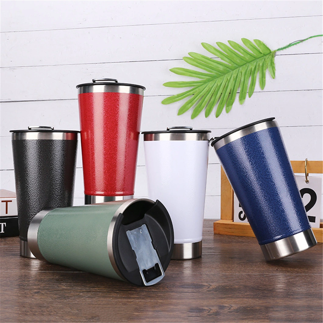 Wholesale Thermal Insulated Stainless Steel Beer Mugs Metal Tankard