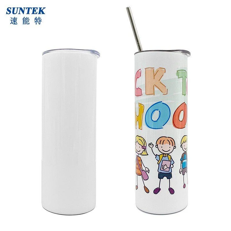 Sublimation Heat Press 20oz Straight Stainless-Steel Skinny Tumbler Tumbler