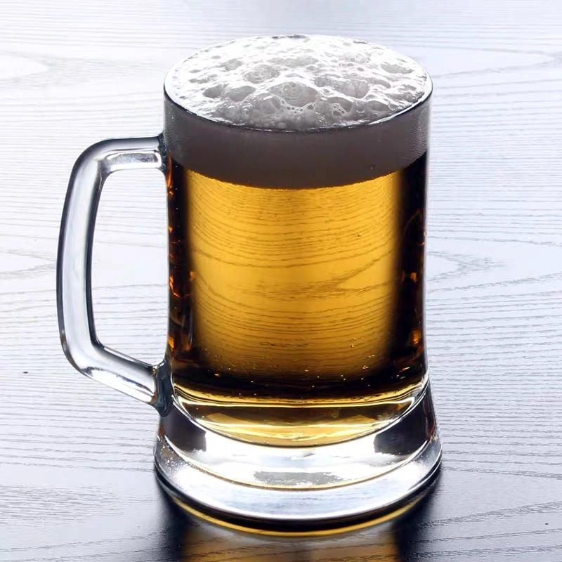 Lead-Free 660 Ml with a Handle Beer Large Thick Lead-Free Glass Mug