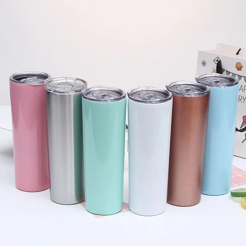 Double Wall Stainless Steel Vacuum Flask with Lid